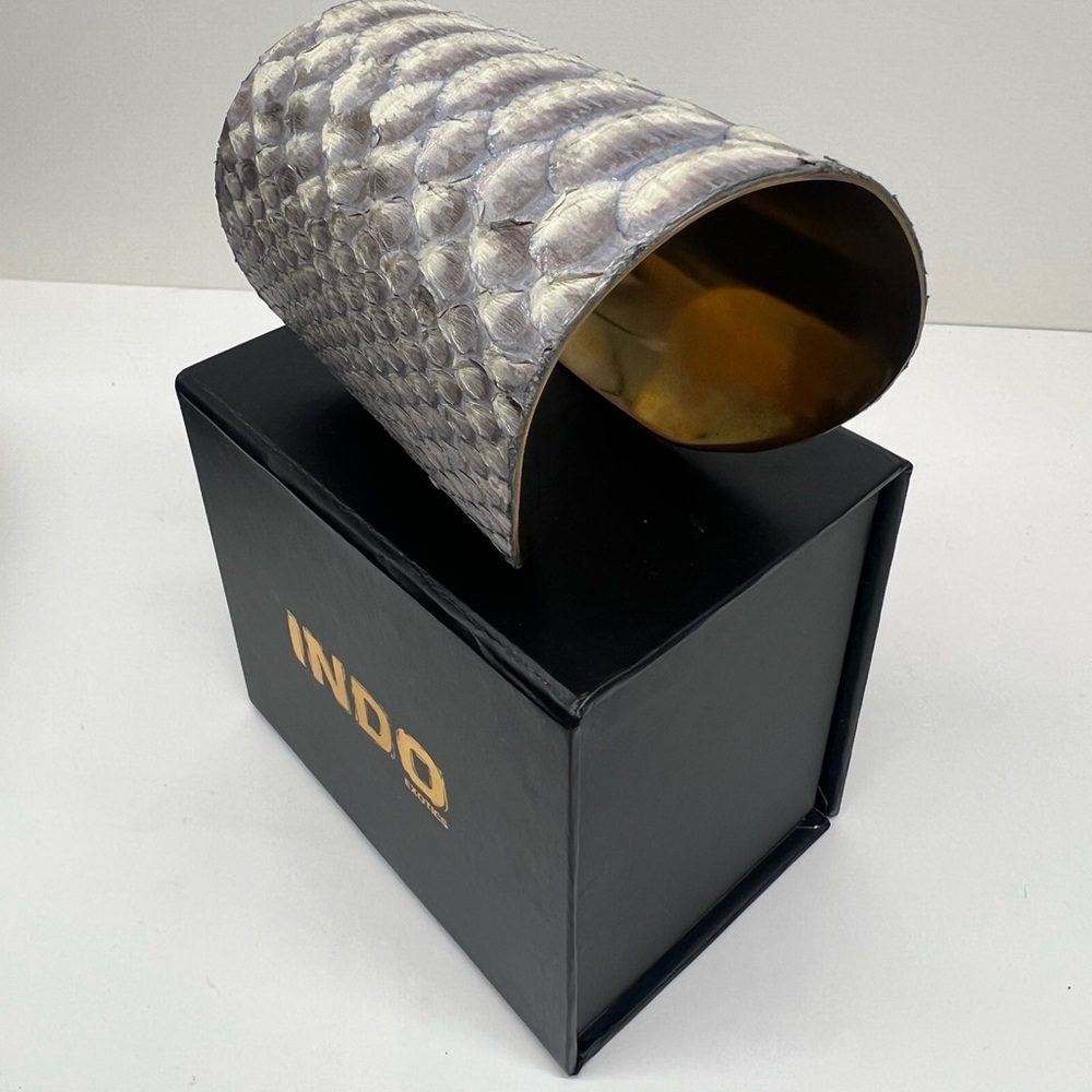 Genuine Exotic Python Skin Cuff - Picture 3 of 10
